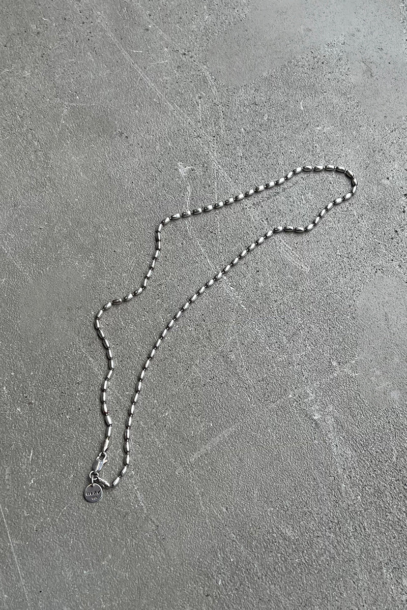 925 SILVER BALL CHAIN NECKLACE [ONE SIZE USED]