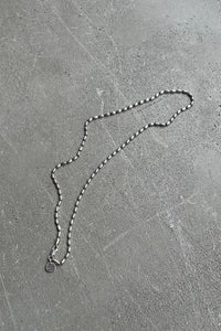 925 SILVER BALL CHAIN NECKLACE [ONE SIZE USED]
