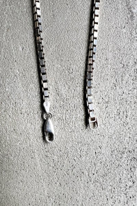 MADE IN ITALY 925 SILVER VENETIAN LINK NECKLACE / SILVER [ONE SIZE USED]