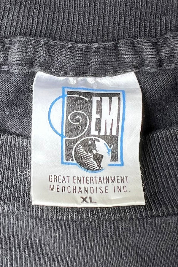 MADE IN USA 90'S ELTON JOHN MUSIC T-SHIRT SINGLE STITCH / BLACK [SIZE: XL USED]