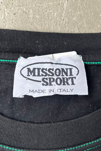 MADE IN ITALY 90'S MULCH PRINT T-SHIRT  / BLACK [SIZE: M USED]