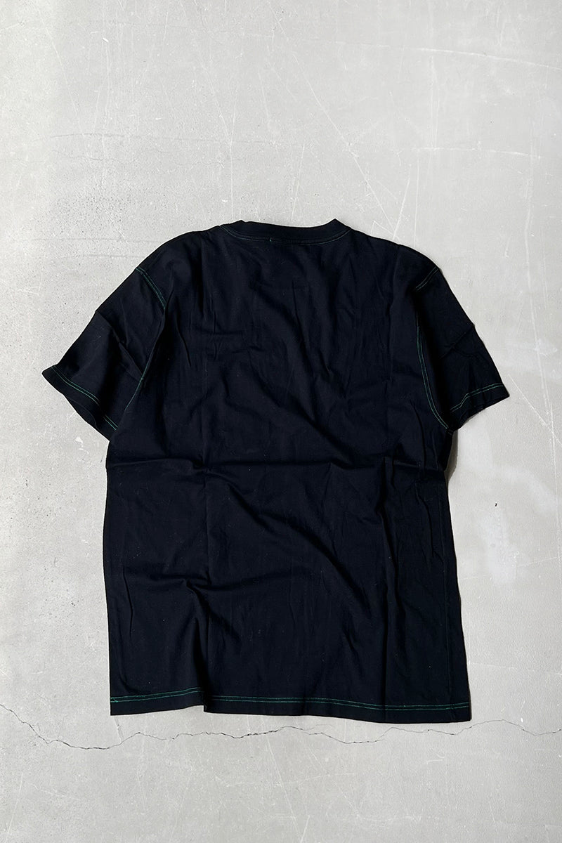 MADE IN ITALY 90'S MULCH PRINT T-SHIRT / BLACK [SIZE: M USED]