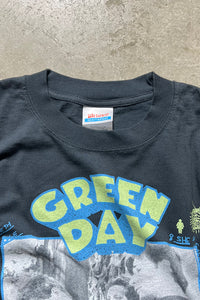 90'S GREEN DAY DOOKIE BAND T-SHIRT / BLACK [SIZE: XL USED]