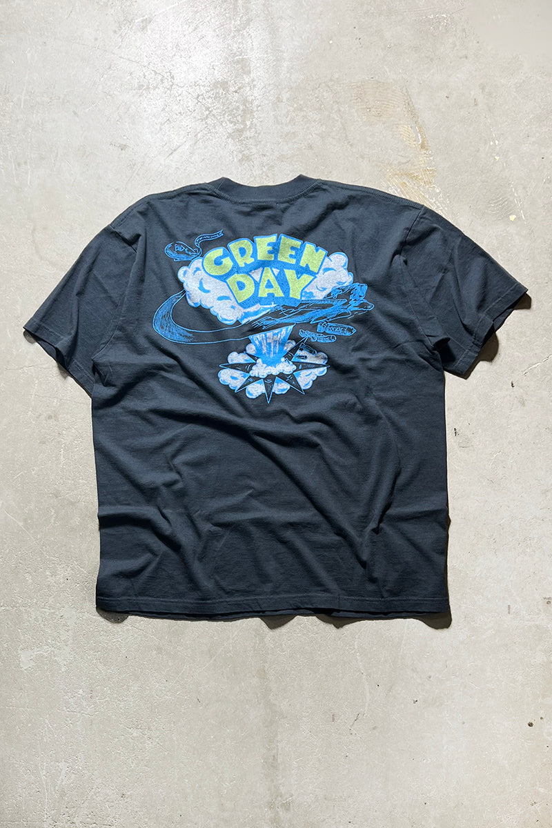90'S GREEN DAY DOOKIE BAND T-SHIRT / BLACK [SIZE: XL USED]