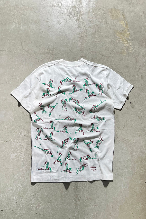 MADE IN USA 90'S EROTIC T-SHIRT / WHITE [SIZE: L USED]