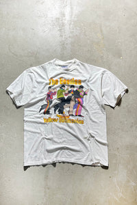 MADE IN USA 99'S THE BEATLES YELLOW SUBMARINE BAND T-SHIRT / WHITE [SIZE: XL USED]