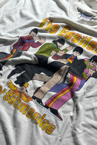 MADE IN USA 99'S THE BEATLES YELLOW SUBMARINE BAND T-SHIRT / WHITE [SIZE: XL USED]