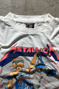 MADE IN USA 89'S METALLICA BAND T-SHIRT / WHITE [SIZE: XL USED]