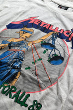 画像をギャラリービューアに読み込む, MADE IN USA 89&#39;S METALLICA BAND T-SHIRT / WHITE [SIZE: XL USED]
