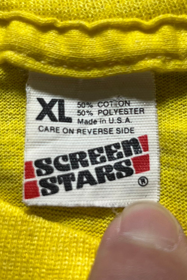 MADE IN USA 88'S BATMAN MOVIE T-SHIRT / YELLOW [SIZE: XL USED]