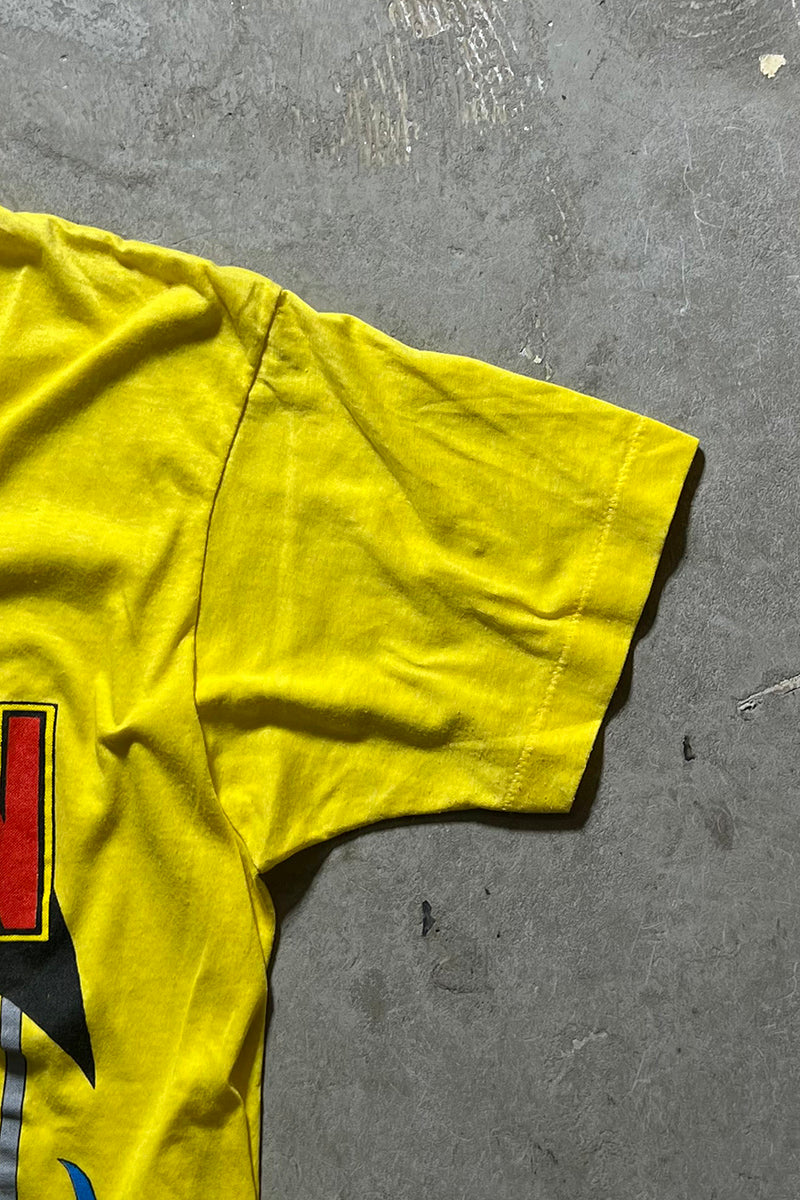 MADE IN USA 88'S BATMAN MOVIE T-SHIRT / YELLOW [SIZE: XL USED]