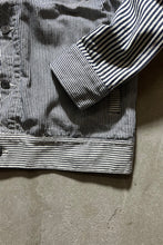 画像をギャラリービューアに読み込む, MULTI HICKORY STRIPE DENIM TRACKER JACKET / STRIPE [SIZE: S USED]
