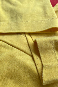 MADE IN USA 80'S MCDONALD'S RUGBY T-SHIRT / YELLOW [SIZE: S USED]