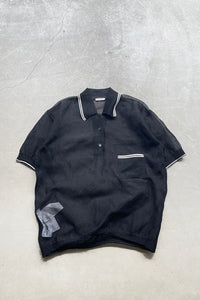 MADE IN ITALY 15SS MESH S/S SHIRT / BLACK [SIZE: 40 USED]