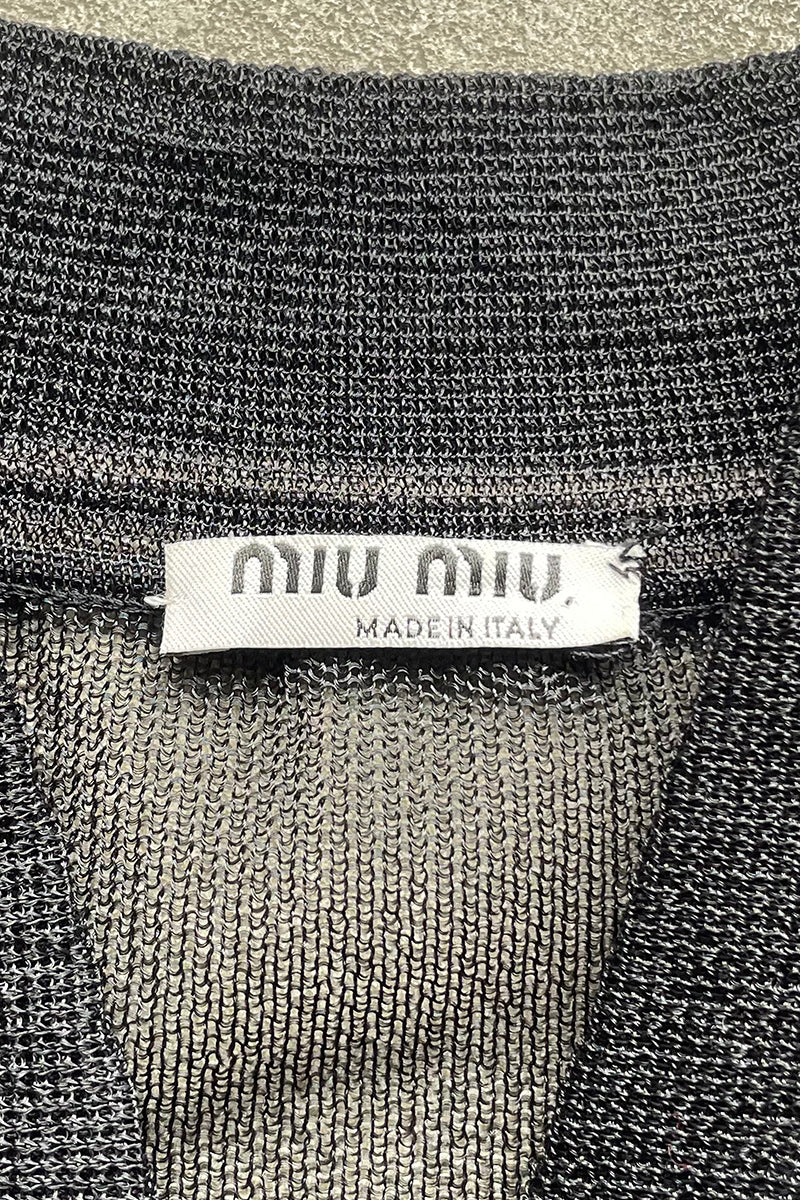 MADE IN ITALY 15SS MESH S/S SHIRT / BLACK [SIZE: 40 USED]