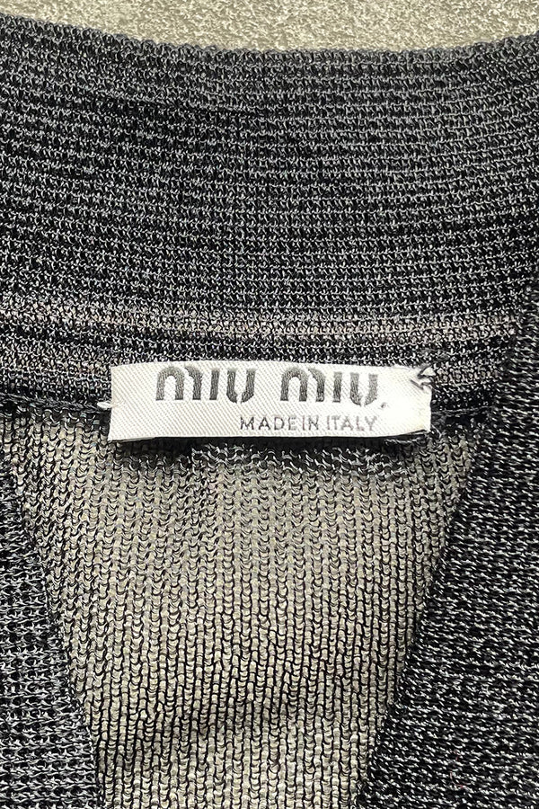 MADE IN ITALY 15SS MESH S/S SHIRT / BLACK [SIZE: 40 USED]