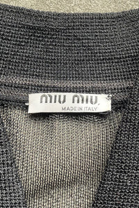 MADE IN ITALY 15SS MESH S/S SHIRT / BLACK [SIZE: 40 USED]