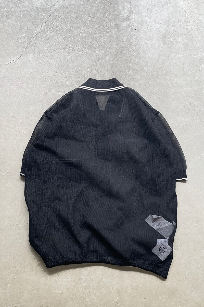 MADE IN ITALY 15SS MESH S/S SHIRT / BLACK [SIZE: 40 USED]