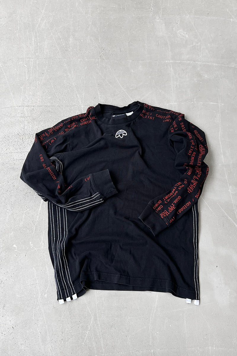 MADE IN TURKEY L/S T-SHIRT / BALCK [SIZE: XS USED]