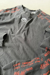 MADE IN TURKEY L/S T-SHIRT / BALCK [SIZE: XS USED]