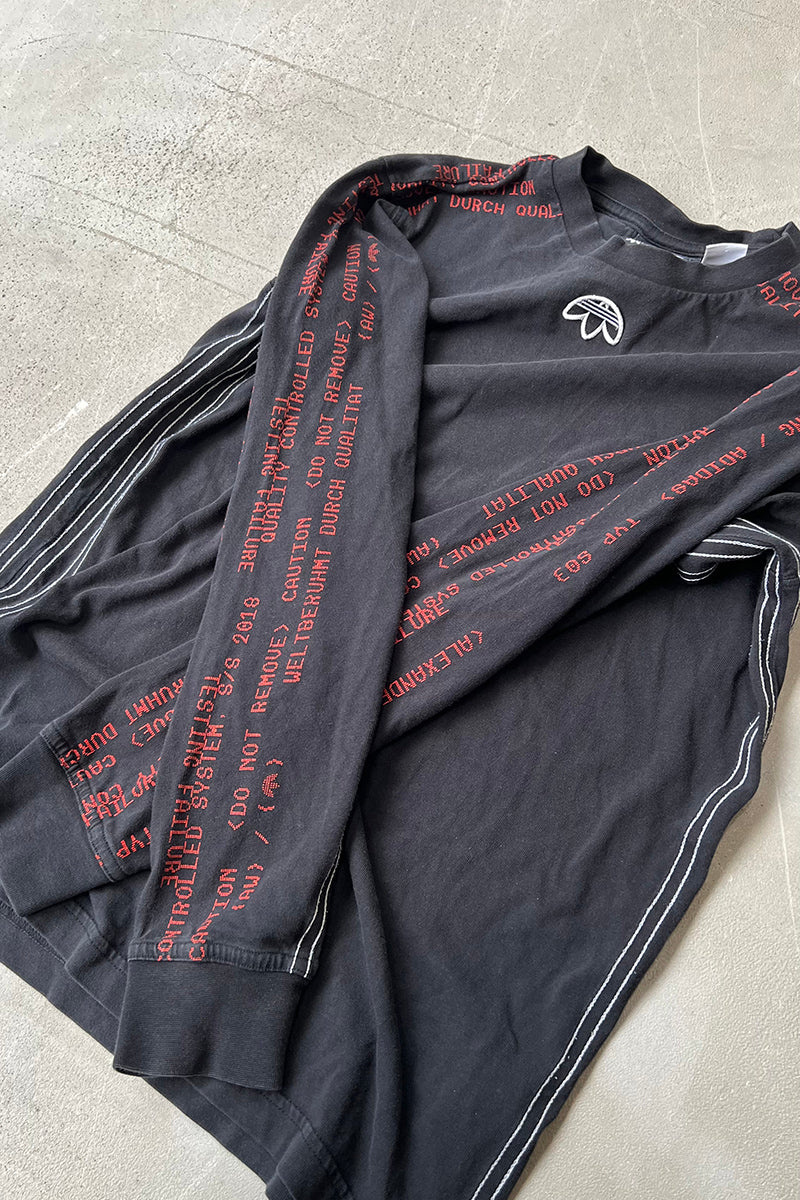 MADE IN TURKEY L/S T-SHIRT / BALCK [SIZE: XS USED]