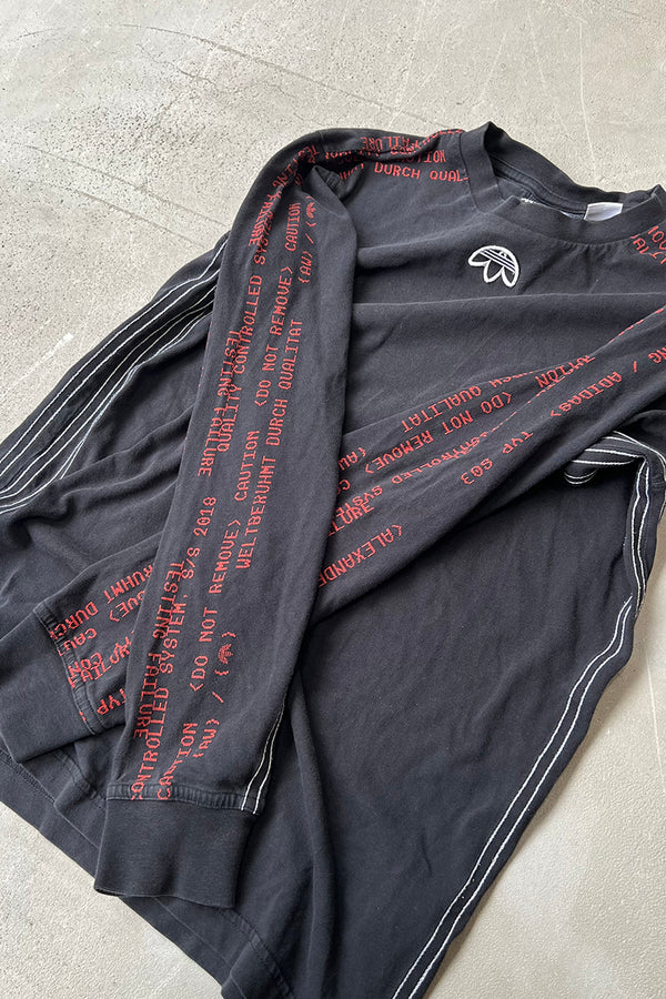 MADE IN TURKEY L/S T-SHIRT / BALCK [SIZE: XS USED]