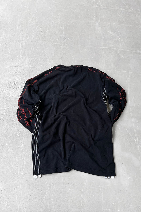 MADE IN TURKEY L/S T-SHIRT / BALCK [SIZE: XS USED]
