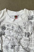 画像をギャラリービューアに読み込む, 90&#39;S BLINED BY SCIENCE TEST ANSWER T-SHIRT / WHITE [SIZE: L USED]
