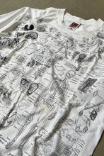 画像をギャラリービューアに読み込む, 90&#39;S BLINED BY SCIENCE TEST ANSWER T-SHIRT / WHITE [SIZE: L USED]
