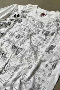 90'S BLINED BY SCIENCE TEST ANSWER T-SHIRT / WHITE [SIZE: L USED]
