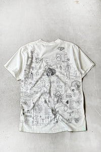 90'S BLINED BY SCIENCE TEST ANSWER T-SHIRT / WHITE [SIZE: L USED]