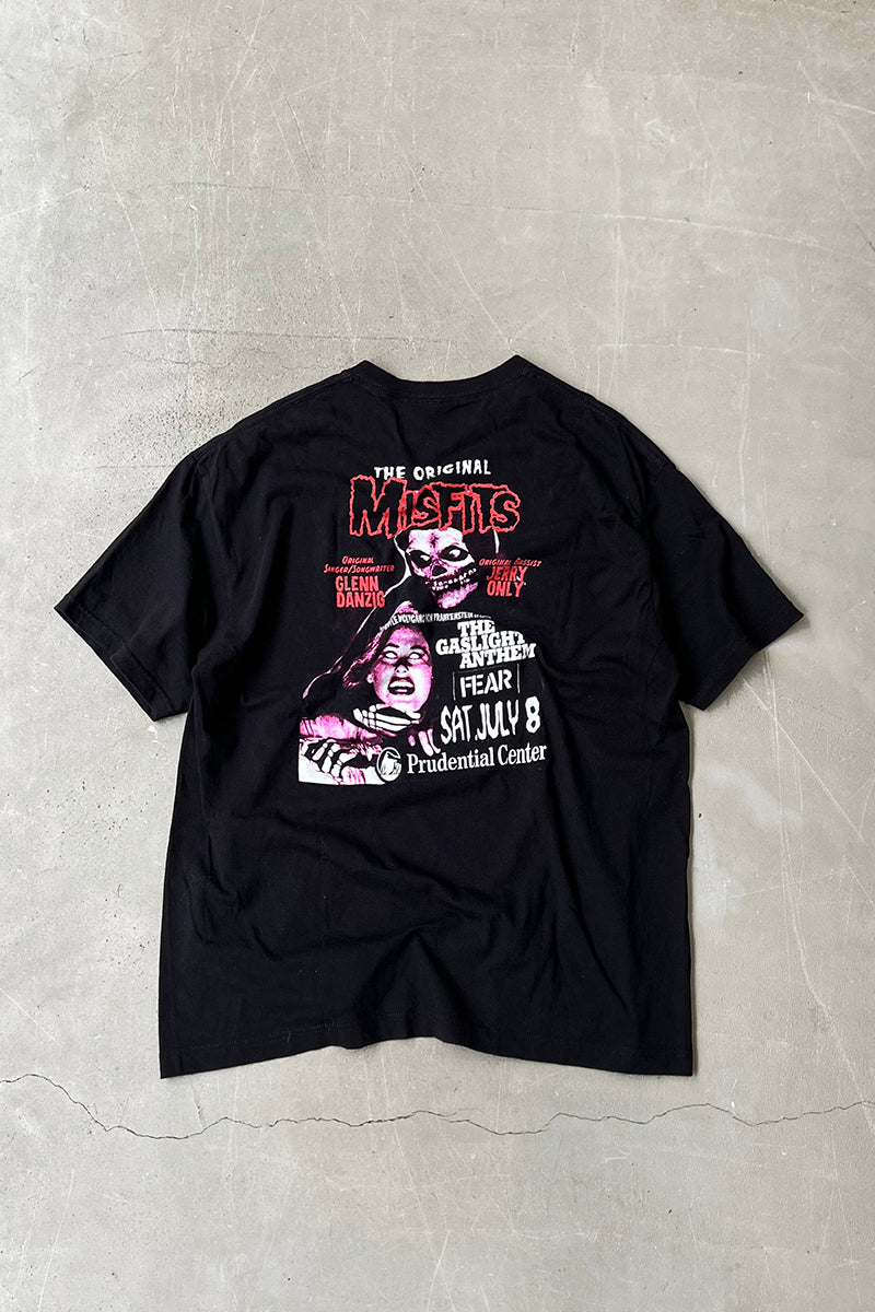 23'S MISFITS & THE GASLIGHT ANTHEM BAND T-SHIRT / BLACK [SIZE: XL USED]
