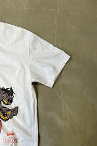 THE LION KING MOVIE T-SHIRT / WHITE [SIZE: L USED]