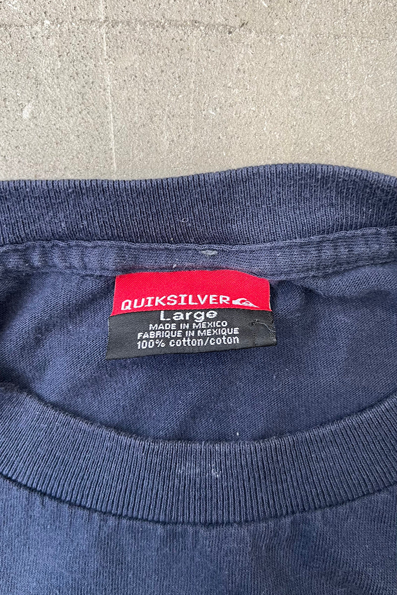 90'S L/S DOCKING T-SHIRT / NAVY [SIZE: L USED]