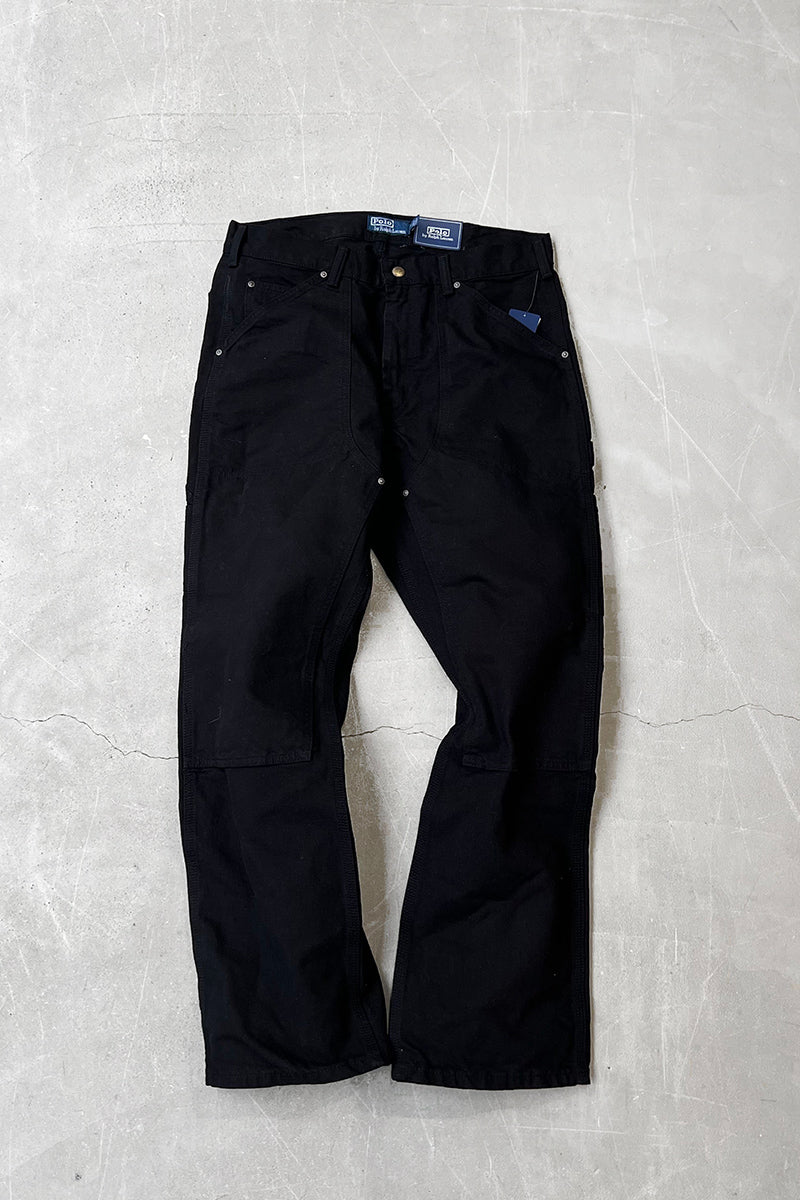 MADE IN MEXICO DOUBLE KNEE PAINTER PANTS  / BLACK	[SIZE: 32 DEADSTOCK/NOS]