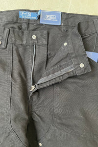 MADE IN MEXICO DOUBLE KNEE PAINTER PANTS  / BLACK	[SIZE: 32 DEADSTOCK/NOS]