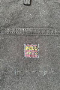 MADE IN MEXICO DOUBLE KNEE PAINTER PANTS  / BLACK	[SIZE: 32 DEADSTOCK/NOS]