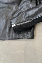 画像をギャラリービューアに読み込む, MADE IN TURKEY LEATHER RIDERS JACKET / BLACK [SIZE: 50 USED]
