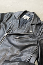 画像をギャラリービューアに読み込む, MADE IN TURKEY LEATHER RIDERS JACKET / BLACK [SIZE: 50 USED]
