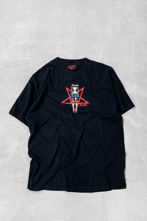 MADE IN USA Y2K 04'S SKATEBOARDING T-SHIRT / BLACK [SIZE: XL USED]