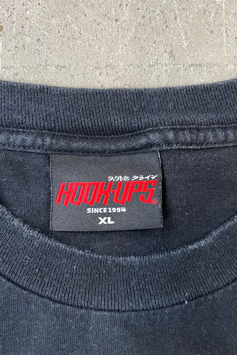 MADE IN USA Y2K 04'S SKATEBOARDING T-SHIRT / BLACK [SIZE: XL USED]