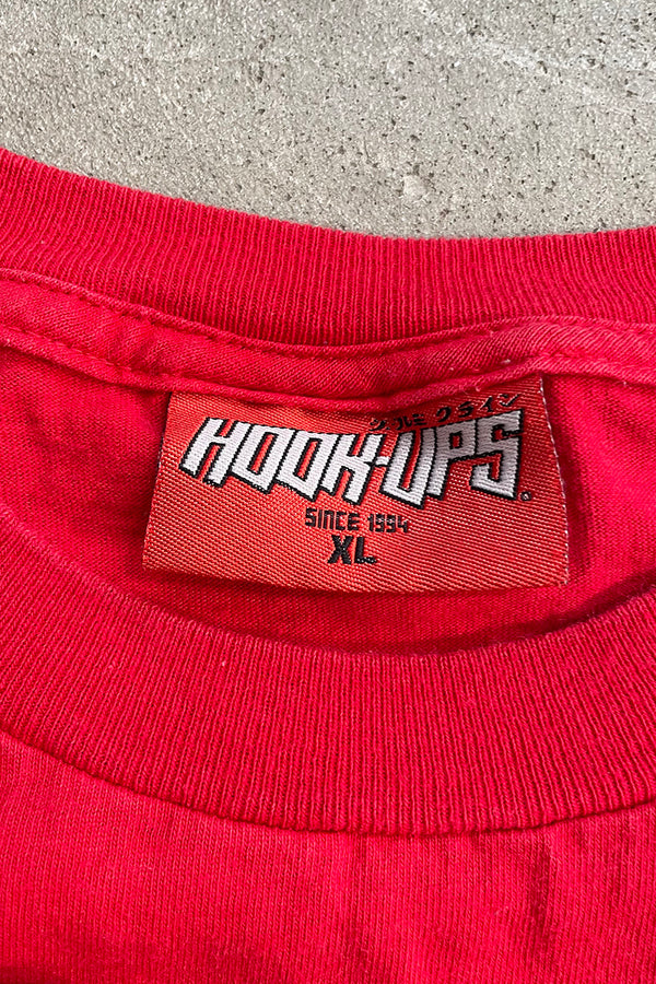 MADE IN USA Y2K 04'S SKATEBOARDING T-SHIRT / RED [SIZE: XL USED]