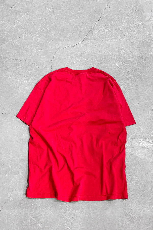MADE IN USA Y2K 04'S SKATEBOARDING T-SHIRT / RED [SIZE: XL USED]