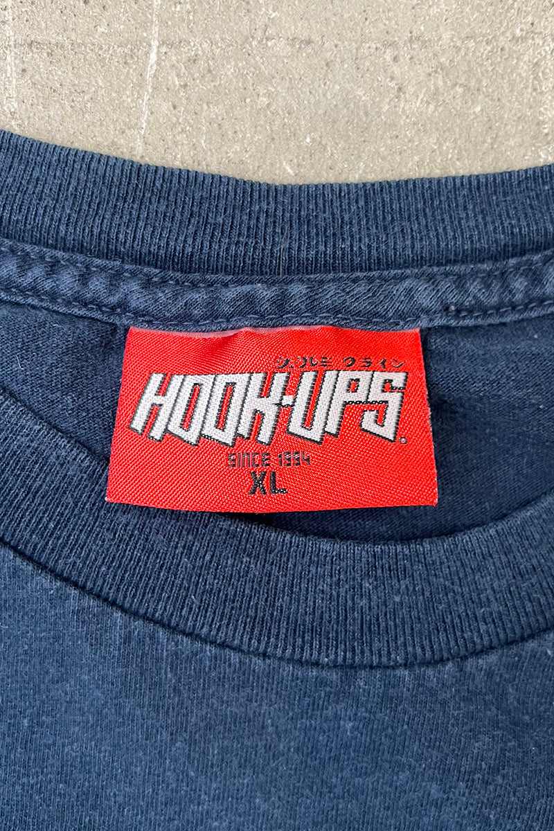 MADE IN USA Y2K 04'S SKATEBOARDING T-SHIRT / NAVY [SIZE: XL USED]
