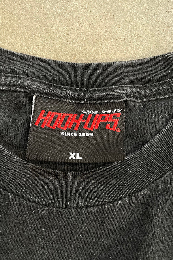 MADE IN USA Y2K 04'S SKATEBOARDING T-SHIRT / BLACK [SIZE: XL USED]