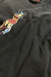 MADE IN USA Y2K 04'S SKATEBOARDING T-SHIRT / BLACK [SIZE: XL USED]