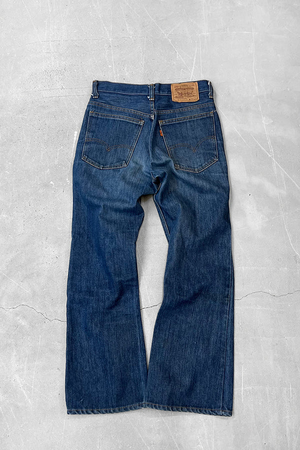 MADE IN USA 70'S 517-0917 DENIM PANTS ORANGE TAB / INDIGO [SIZE: 29 USED]