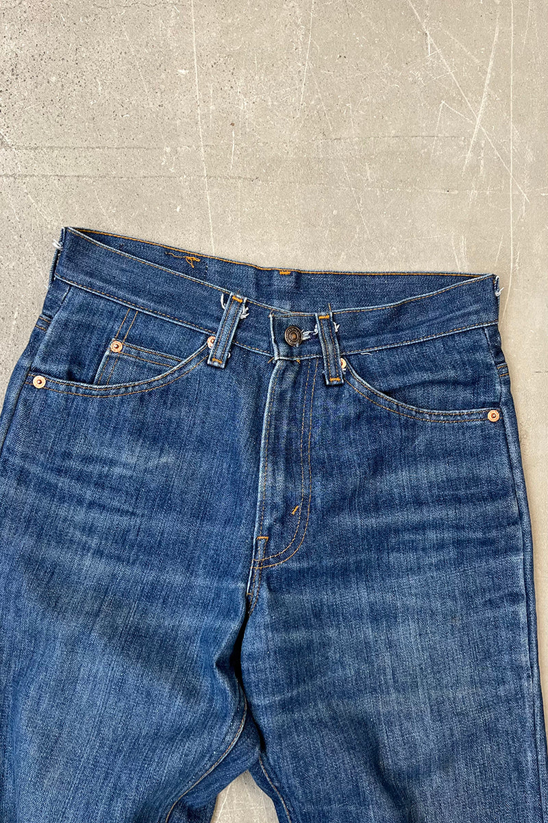 MADE IN USA 70'S 517-0917 DENIM PANTS ORANGE TAB / INDIGO [SIZE: 29 USED]
