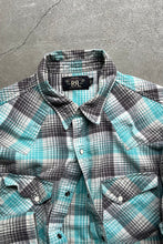 画像をギャラリービューアに読み込む, L/S CHECK WESTERN SHIRT / GRAY [SIZE: L USED]
