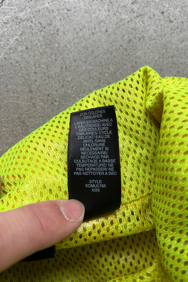 Y2K EARLY 00'S ZIP MESH JACKET / YELLOW [SIZE: M USED]
